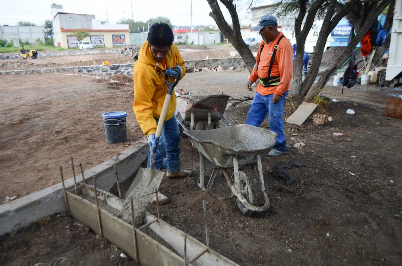 Albañiles construcción